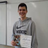 Marko epec s diplomom za 1. miesto na krajskom kole olympidy v anglickom jazyku