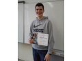 Marko epec s diplomom za 1. miesto na krajskom kole olympidy v anglickom jazyku
