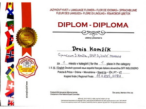 Jazykov kvet - krajsk kolo